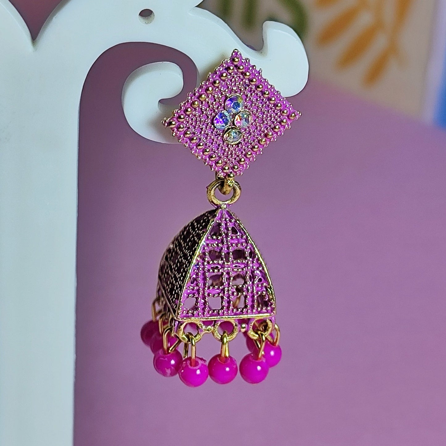 Pink little Jhumki | Ethenic Ekam
