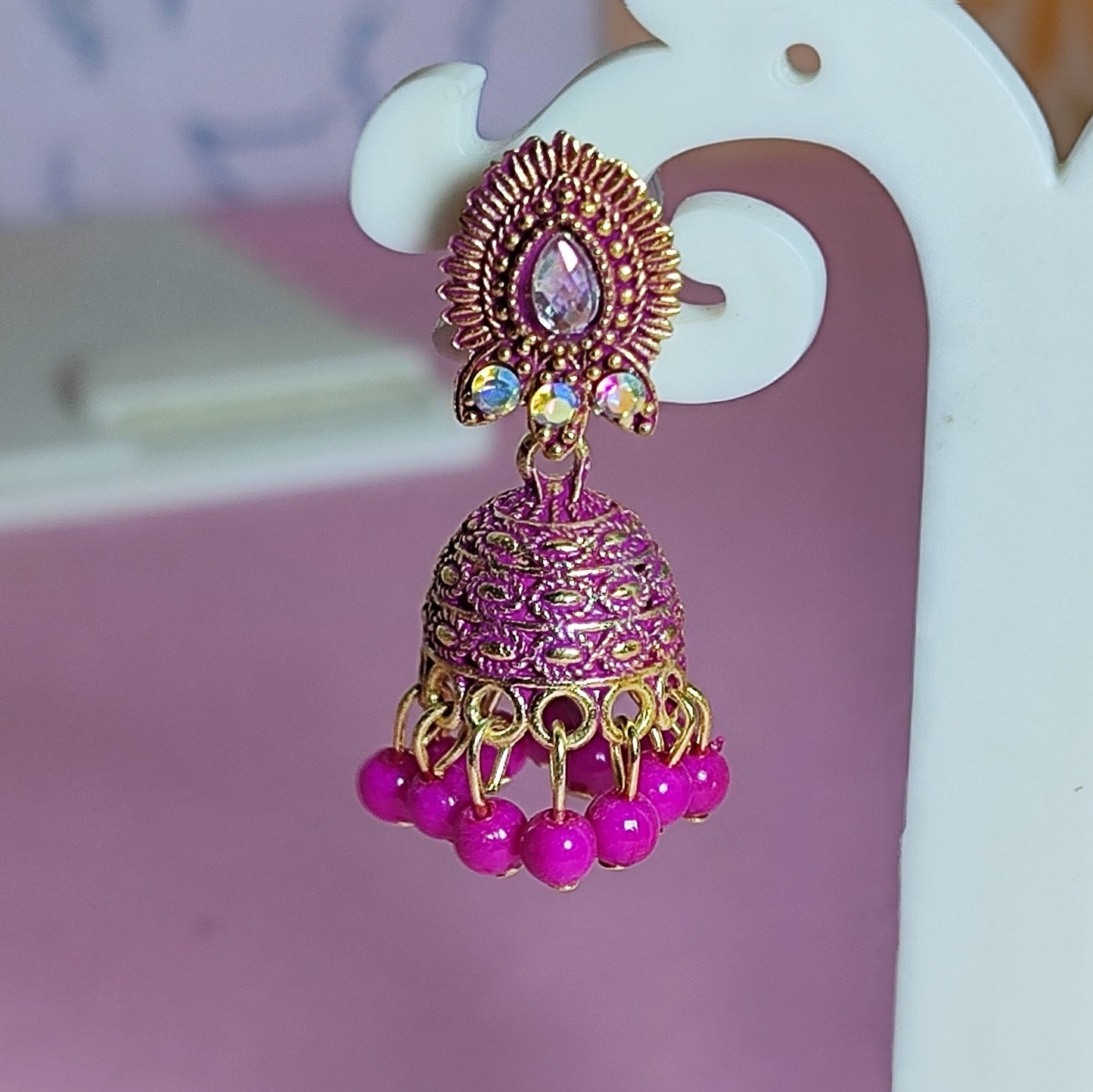Pink little jhumki | Ethenic Ekam