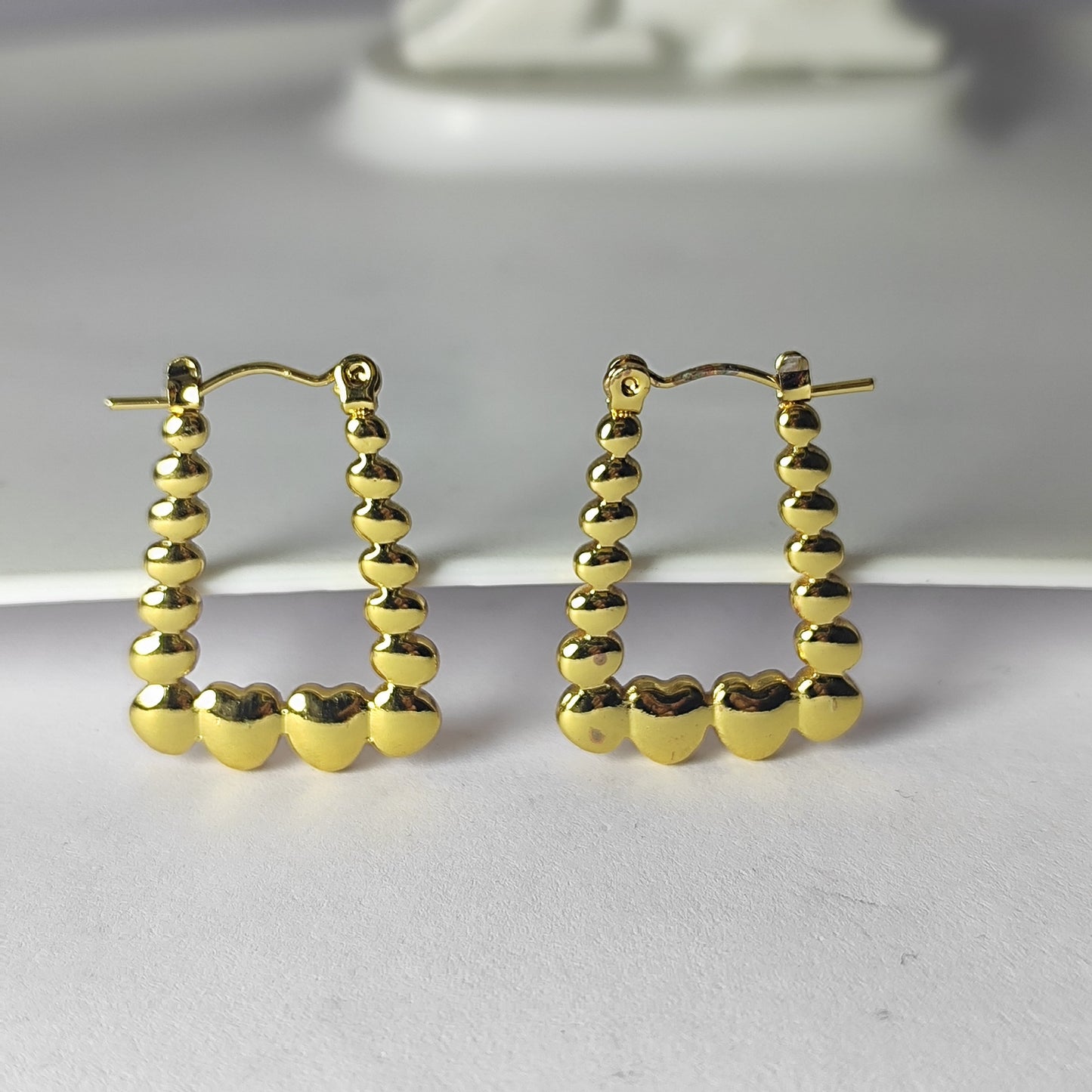 Golden earrings | Anti-tarnish Ekam