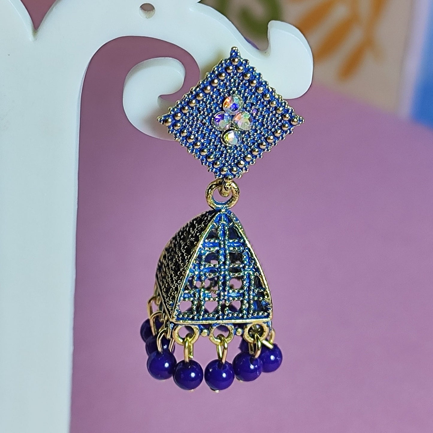 Blue little jhumki | Ethenic Ekam