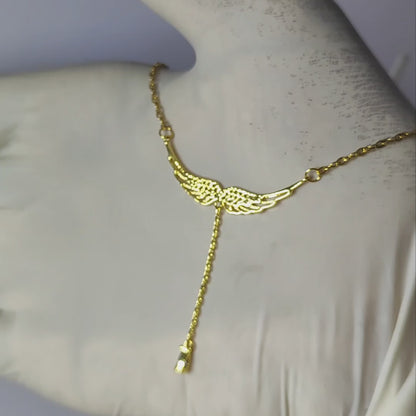 Long wings pendant | Anti-tarnish